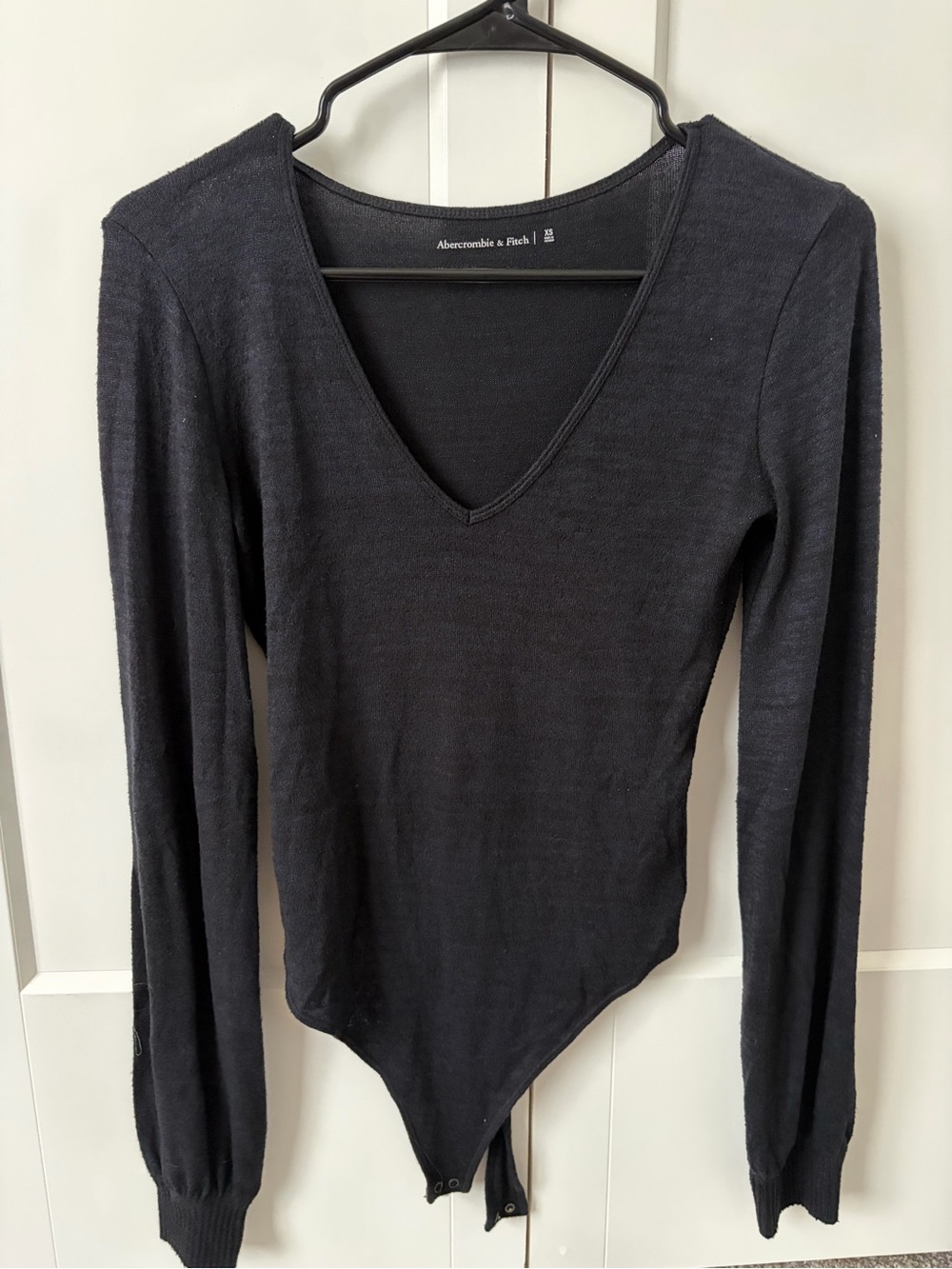 Abercrombie & Fitch Dark Navy Blue Long Sleeve Bodysuit
